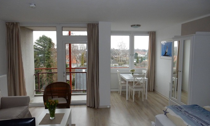 Region Hannover District Apartamento | Cómodo apartamento con vistas al mar piscina + sauna en la casa Ferienpark Strandnah