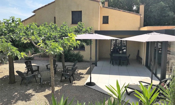Lodeve Casa | Villa confortable en sitio excepcional, tranquilo, cerca de Lac du Salagou
