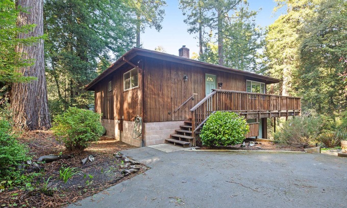 Cleone Casa | Completely Renovated Home in the Redwoods w/ Large Deck - Near Town/Beaches!