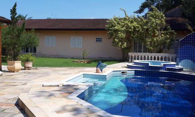 Morada da Praia Casa | Cond. North Coast Beach 1000 mts Boraceia Swimming pool Jacuzzi Billiards Nature