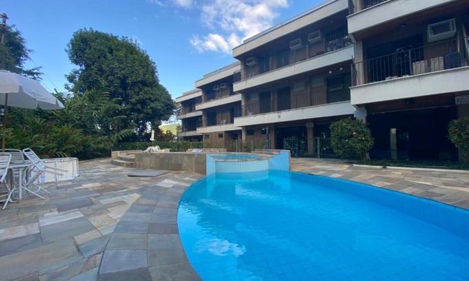 Praia da Enseada Apartamento | Confortável Apto.Com Piscina para 8 pessoas-Ubatuba-Enseada