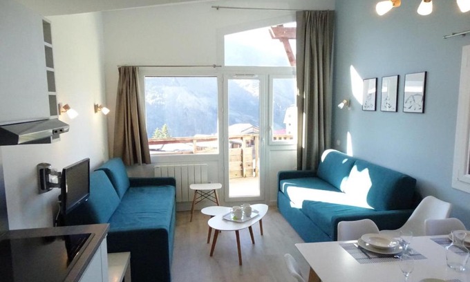 Avoriaz Apartamento | Confort - Appartement scandinave rénové 3 pièces, 2 chambres, skis aux pieds, centre Falaise - FR-1-634-6