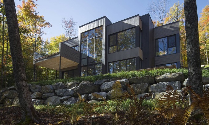 Potton Villa | El contemporáneo y lujoso en el lago Memphremagog