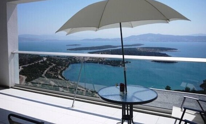 Milas Apartamento | Ático de diseño contemporáneo en el mar Egeo con impresionantes vistas