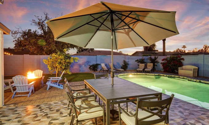 South Scottsdale Casa | ¡NUEVO! RESORT DE ESTILO DE LUJO Y ELEGANTE! CORAZÓN DE CIUDAD VIEJA! CAMINAR A TODOS! PISCINA TEMPERADA
