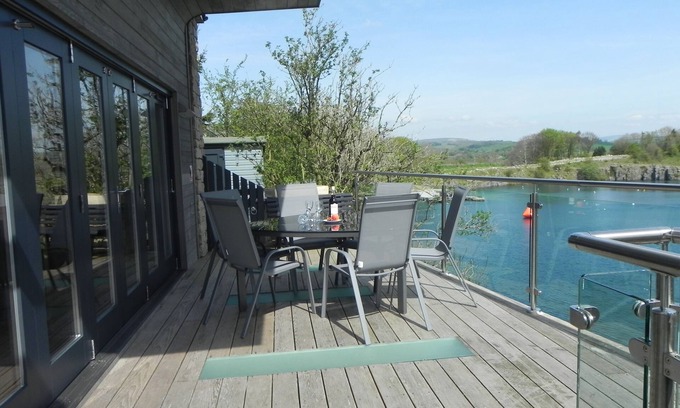 Capernwray Casa | Contemporary, grass roofed stone house, HotTub, sleeps 6, children, pets welcome