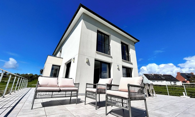 Camaret-sur-Mer Villa | casa contemporánea de 160 m2,8 a 9 personas, vistas al mar