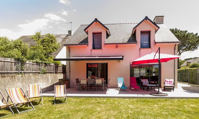 La Turballe Cabaña | Casa tradicional con jardín cerca de la playa en La Turballe, perfecta para familias, con wifi y bicis