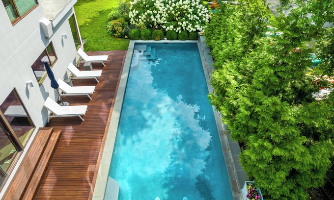 Hillsmere Casa | Casa frente al mar ultra contemporánea muy cerca del centro de Annapolis con impresionantes vistas del río Sur y muelle privado / muelle / piscina privada y kayaks.