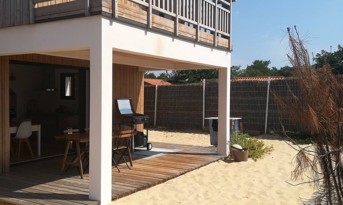 Contis-les-Bains Casa | Contis beach recent house 100m from the current 300m beach