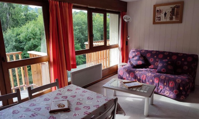 Les Carroz-d'Araches Apartamento | Coquet Studio de 4 personnes aux Carroz - Balcon et Wifi