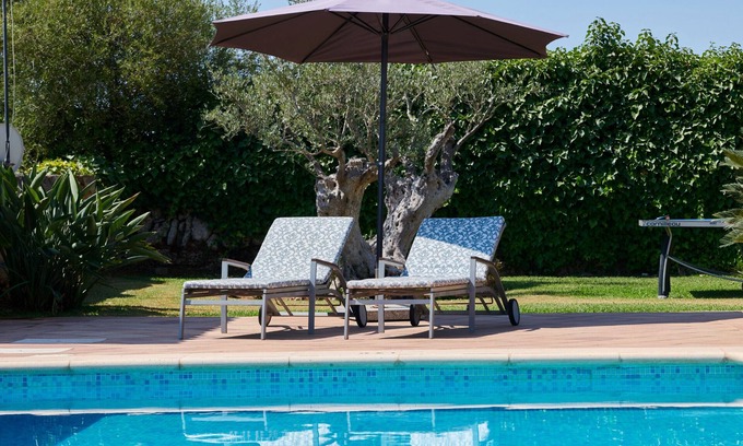 Mallorca Villa | Acogedora y moderna finca cerca de Muro, con piscina, jardín y aire acondicionado