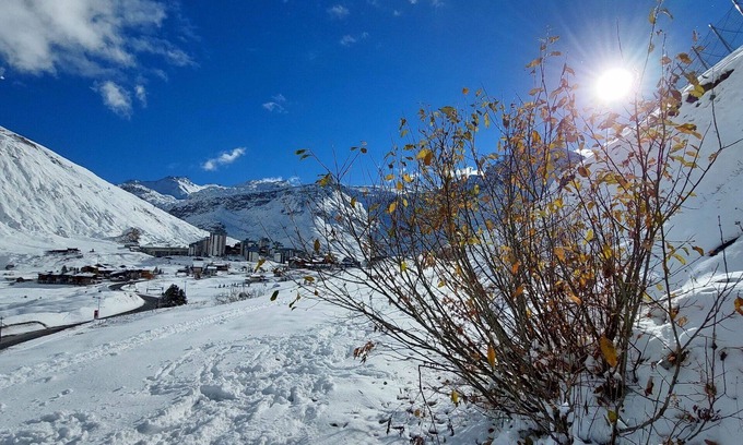 Tignes Apartamento | Precioso apartamento para 4 personas con WIFI, TV, balcón y vista panorámica