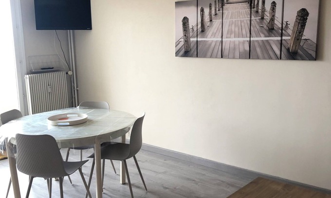 Berck-sur-Mer Apartamento | Cosy apartment with sea view and parking