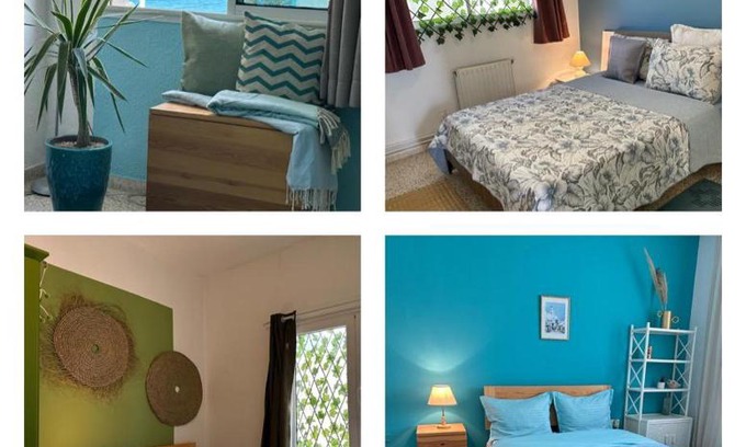 La Marsa Apartamento | Cosy bleu apartment sea view marsa plage