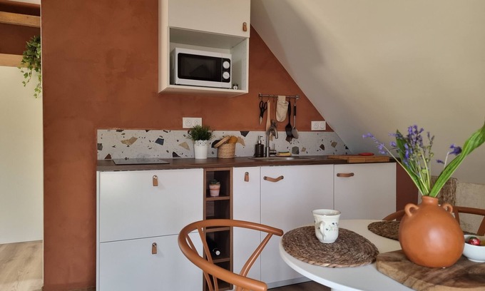 Saint-Quay-Perros Casa | Acogedor estudio - Limestra de la casa superior en colores