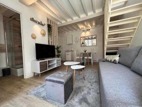 Ouistreham Apartamento | Cosy Duplex ! Situation centrale - proche plage et commerces - linge de lit et serviettes de toilette compris
