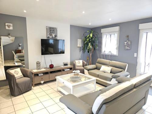 La Riviere-Saint-Sauveur Casa | Cosy maison 3 chambres Honfleur jardin, parking privé et jacuzzi