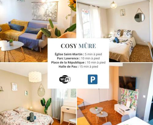 Pau Nord Apartamento | Cosy Myrtille Mûre - T5 - Grand appartement