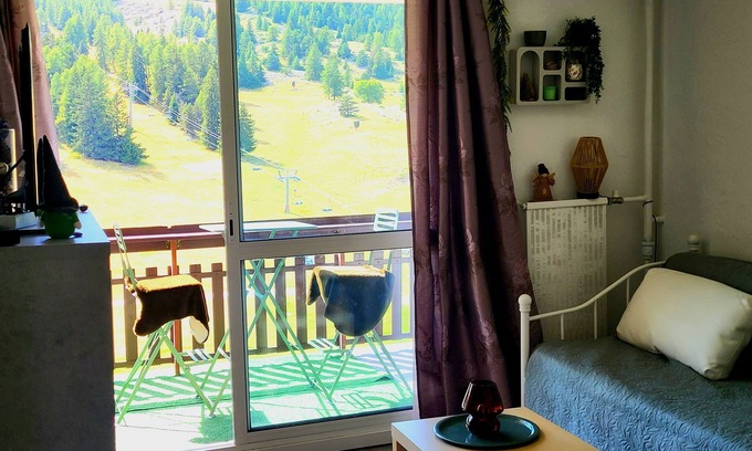 Saint-Etienne-en-Devoluy Apartamento | COSY stay at the MONTAGNE-STUDIO for 4/5 people - at the foot of the slopes