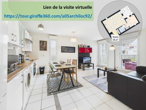 Gennevilliers Apartamento | CosyHome in Paris, gare et terrasse