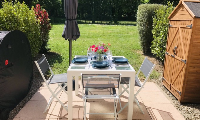 Ploemel Casa | Cottage / 2 BEDROOMS/ 4/5 pers/pool/golf/calm