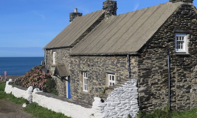 Abereiddy Cabaña | Cerrar Casa de Playa Con Vista al mar