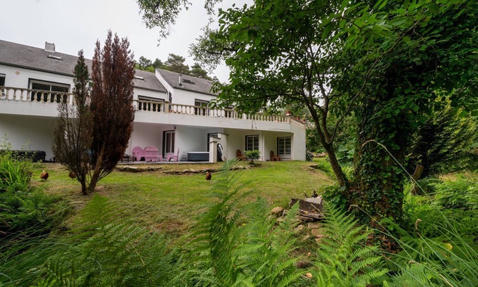 Meslan Cabaña | Casita de campo "Domaine Moulin Blanc" con jardín privado y Wi-Fi