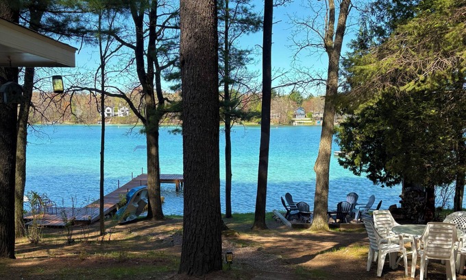 Waupaca Cabaña | Cottage On Pristine Lakefront With Sunset Views And Sandy Shores