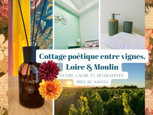 Divatte-sur-Loire Casa | Cottage poétique entre vignes, Loire et moulin
