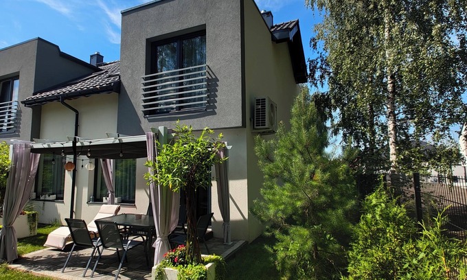 Chrzanow Cabaña | Cottage under the birch trees near ENERGYLANDIA, Cracow, Auschwitz with AC, pool