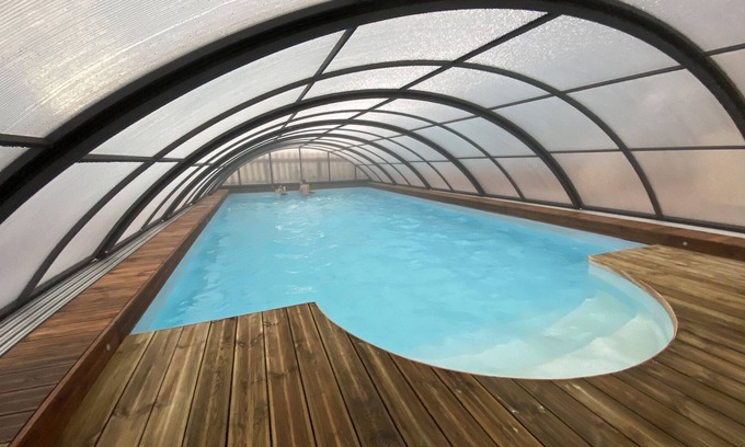 Vessey Cabaña | Casa rural con piscina climatizada - "Le Chalet" - 2 personas