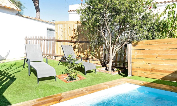 San Ambrosio Cabaña | Casita de campo con piscina privada al aire libre y Wi-Fi