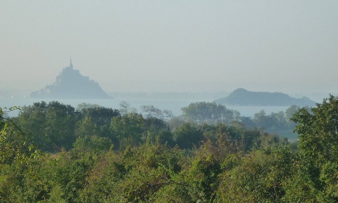 Dragey-Ronthon Cabaña | Casa de campo con vistas al Mont Saint-Michel ya 1 km de la playa