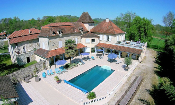 Capdenac-Gare Cabaña | Casas rurales con piscina climatizada cerca de Figeac