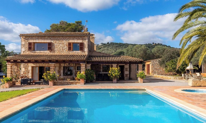 Sant Llorenc des Cardassar Villa | Casa de campo Can Bosco con piscina, Wi-Fi, aire acondicionado, jardín y terraza