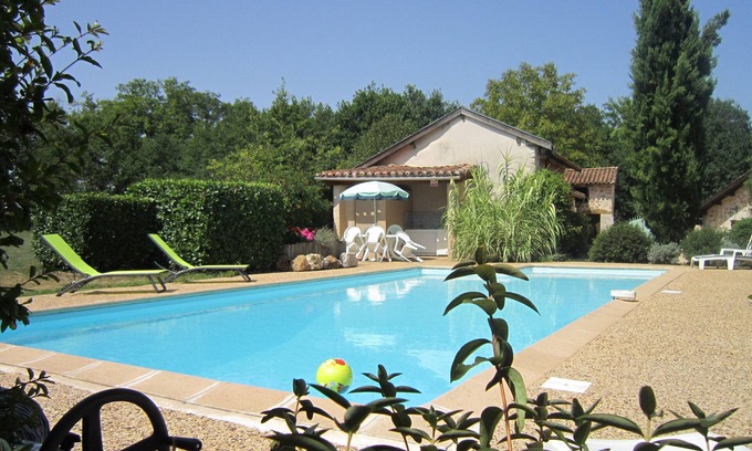 Saint-Martin-de-Fressengeas Casa | Casa de campo con piscina privada
