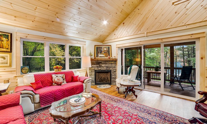 Adirondack Casa | Country Getaway W/ Free WiFi, Gas Fireplace, Deck, Lake View & Washer/Dryer