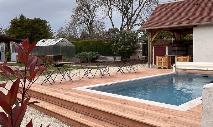Le Grand-Pressigny Cabaña | Country house 16 pers, swimming pool, village center