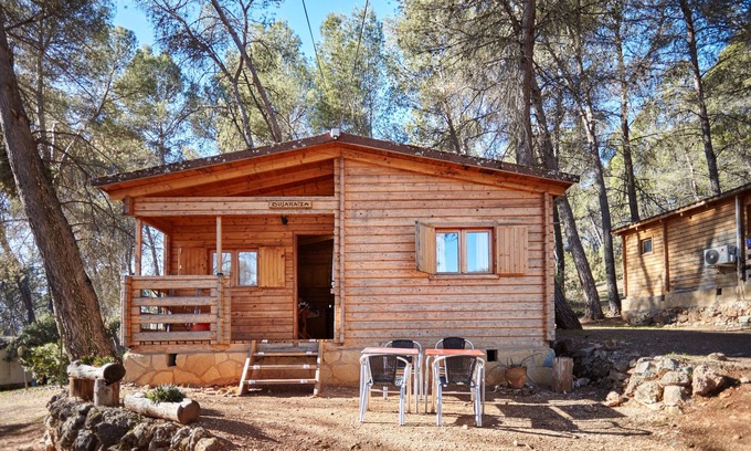 Hornos Casa | Casa rural 'Cabaña 1' con vistas a la montaña, piscina compartida y aire acondicionado
