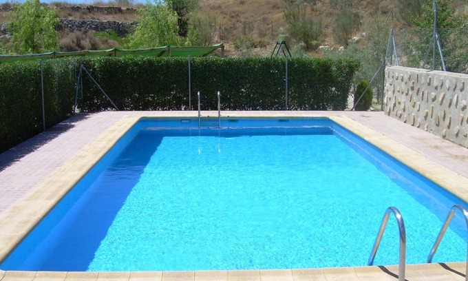 Vélez-Blanco Casa | Casa rural 'Cortijo El Paso' con vistas a la montaña, piscina privada y terraza privada