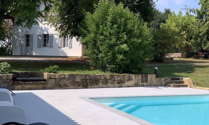Gamarde-les-Bains Casa | Casa de campo con piscina en el sur de las Landas.