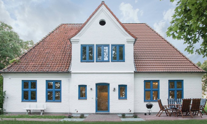 Norddeich Casa | Casa rural 'Haus 12' con terraza privada, jardín privado y Wi-Fi
