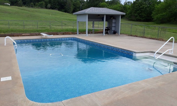 Checotah Casa | Secluded Getaway with Pool and Boat Dock