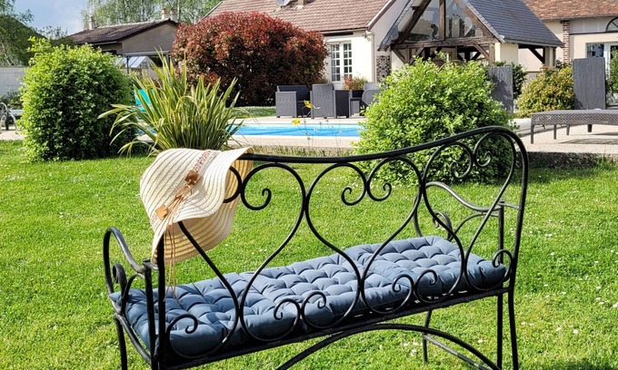 Bailleau-l'Eveque Cabaña | Escapada en familia: casa rural con piscina, spa y jardín cerca de Chartres