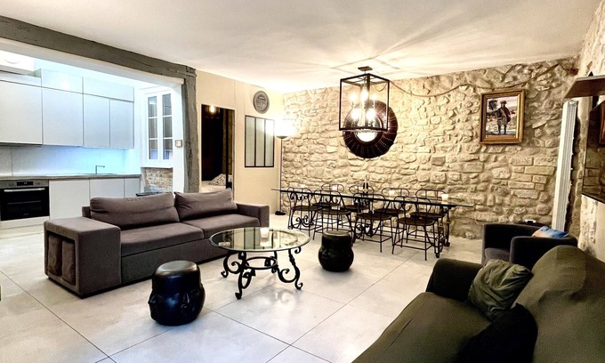 Quartier Sainte-Avoye Apartamento | PATIO MAISON MARAIS 5 habitaciones + sala de juegos