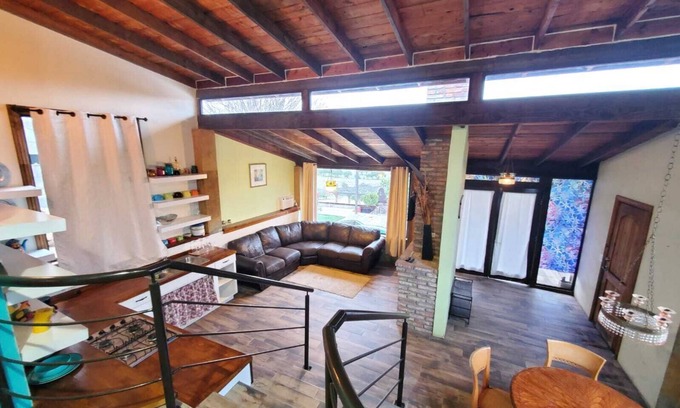 Valle de Guadalupe Cabina | Cozy Cabin with Terrace, Panoramic View, Fireplace and a wood jacuzzi
