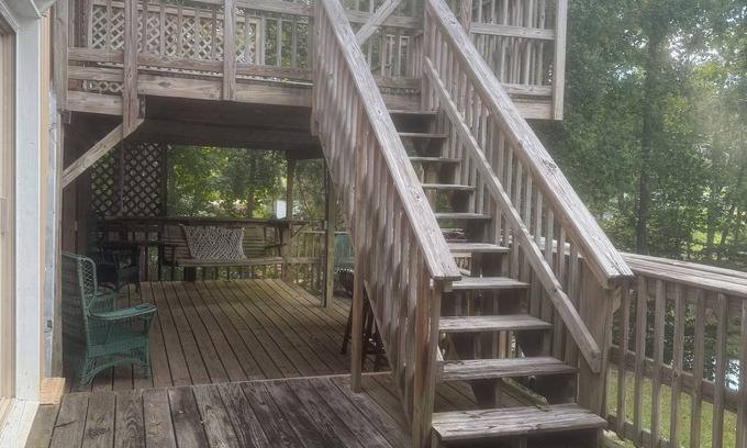 Leesville Apartamento | Cozy 1-bedroom apartment in nice Leesville with AC Lake access/view