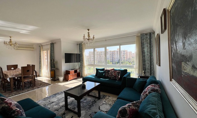 Madinaty Apartamento | Cozy 4-bedroom apartment newly furnished in beautiful Madinaty with WiFi, AC