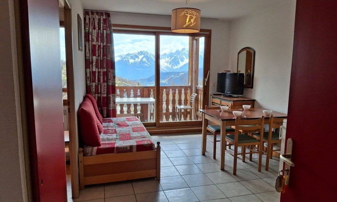Montgellafrey Apartamento | Apartamento acogedor en Saint-François-Longchamp para 6 personas